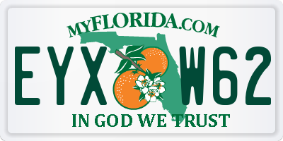 FL license plate EYXW62