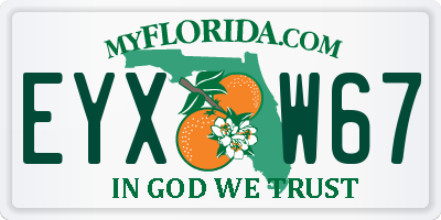 FL license plate EYXW67