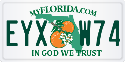 FL license plate EYXW74