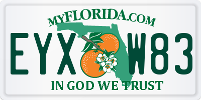 FL license plate EYXW83