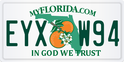 FL license plate EYXW94