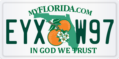 FL license plate EYXW97