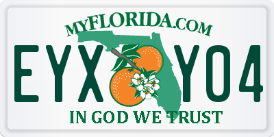 FL license plate EYXY04