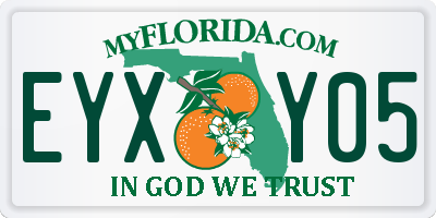 FL license plate EYXY05