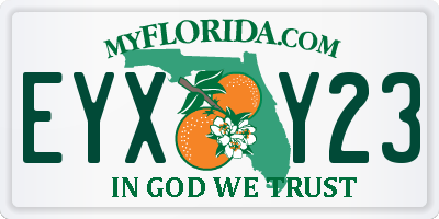 FL license plate EYXY23