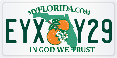 FL license plate EYXY29