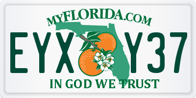 FL license plate EYXY37