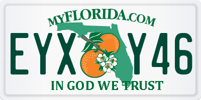 FL license plate EYXY46