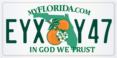 FL license plate EYXY47