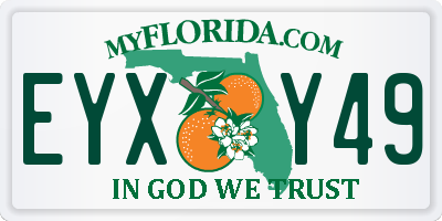 FL license plate EYXY49