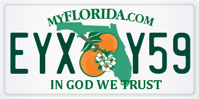 FL license plate EYXY59