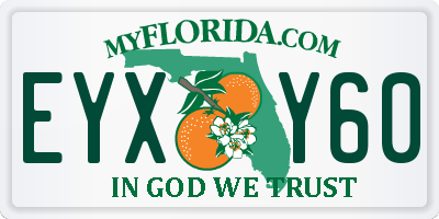 FL license plate EYXY60