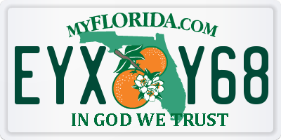 FL license plate EYXY68