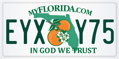 FL license plate EYXY75