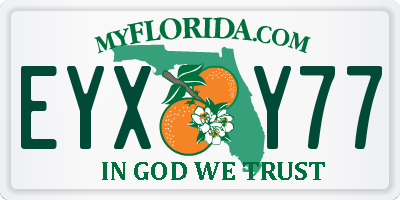 FL license plate EYXY77