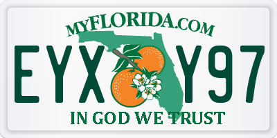 FL license plate EYXY97