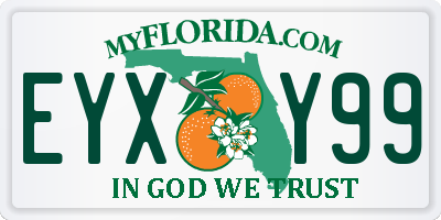 FL license plate EYXY99