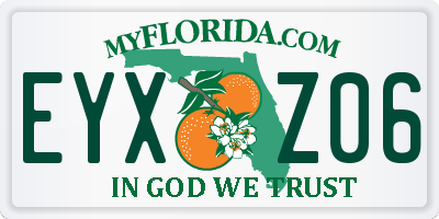 FL license plate EYXZ06