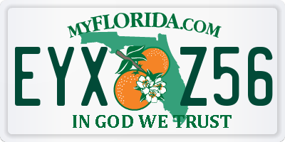 FL license plate EYXZ56
