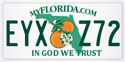 FL license plate EYXZ72