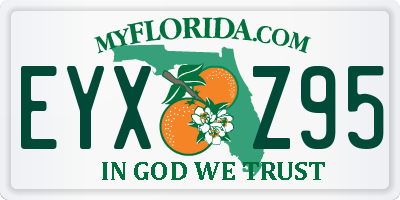 FL license plate EYXZ95