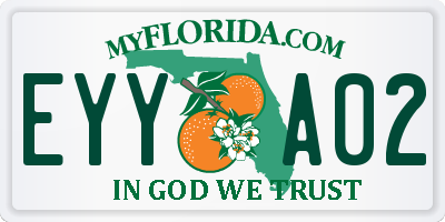 FL license plate EYYA02