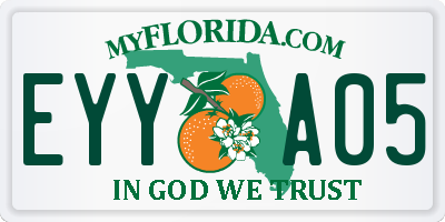 FL license plate EYYA05