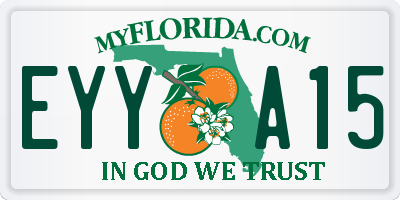 FL license plate EYYA15