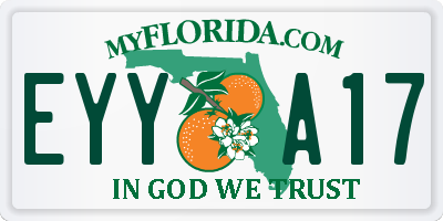 FL license plate EYYA17