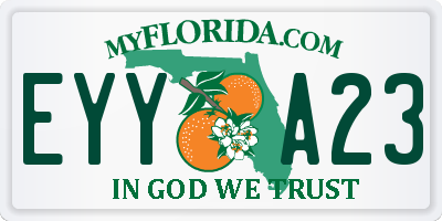 FL license plate EYYA23
