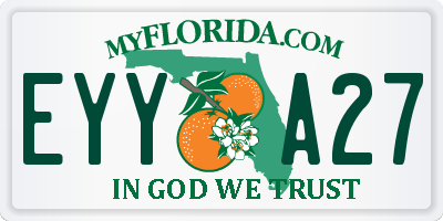 FL license plate EYYA27