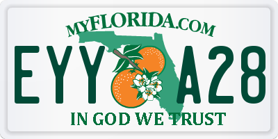 FL license plate EYYA28