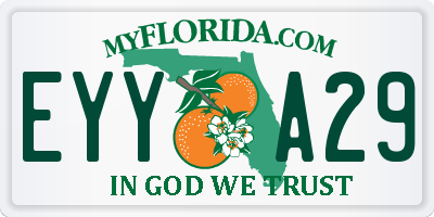 FL license plate EYYA29