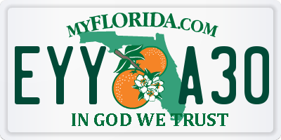 FL license plate EYYA30