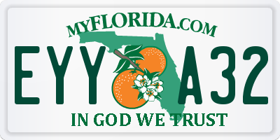 FL license plate EYYA32