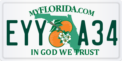 FL license plate EYYA34
