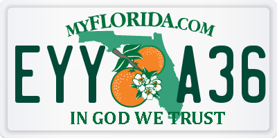 FL license plate EYYA36