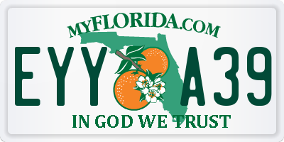 FL license plate EYYA39