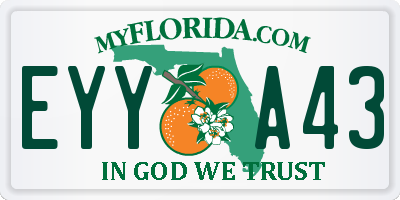 FL license plate EYYA43