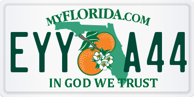 FL license plate EYYA44