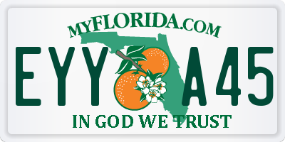 FL license plate EYYA45