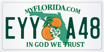 FL license plate EYYA48
