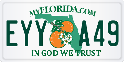 FL license plate EYYA49