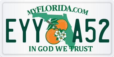 FL license plate EYYA52