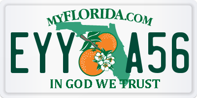 FL license plate EYYA56