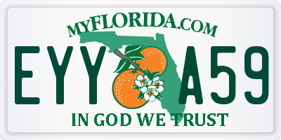 FL license plate EYYA59