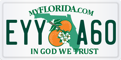 FL license plate EYYA60
