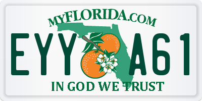 FL license plate EYYA61