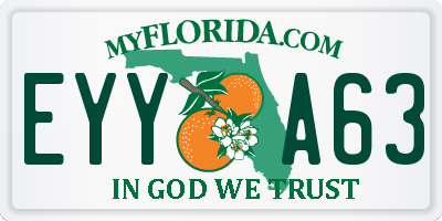 FL license plate EYYA63