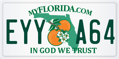 FL license plate EYYA64